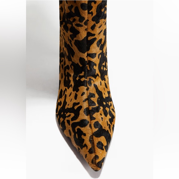 H&M KITTEN-HEELED LEATHER BOOTS - Picture 3 of 5